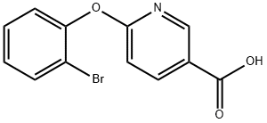 6-(2-bromophenoxy)nicotinic acid Structure