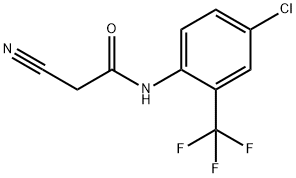 N-[4-chloro-2-(trifluoromethyl)phenyl]-2-cyanoacetamide Structure