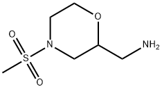 1-[4-(methylsulfonyl)-2-morpholinyl]methanamine(SALTDATA: HCl) Structure