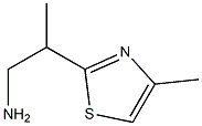 2-(4-methyl-1,3-thiazol-2-yl)-1-propanamine(SALTDATA: FREE) 구조식 이미지