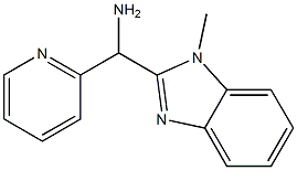 C-(1-Methyl-1H-benzoimidazol-2-yl)-C-pyridin-2-yl-methylamine 구조식 이미지