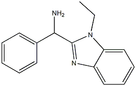 C-(1-Ethyl-1H-benzoimidazol-2-yl)-C-phenyl-methylamine 구조식 이미지