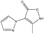 5(2H)-Isoxazolone,3-methyl-4-(1H-pyrazol-1-yl)-(9CI) 구조식 이미지