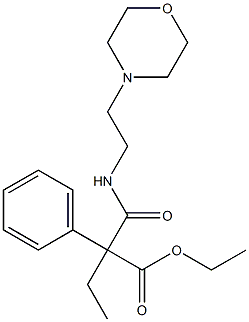 N-(2-Morpholinoethyl)phenylethylmalonamidic acid ethyl ester Structure