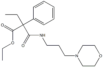 N-(3-Morpholinopropyl)phenylethylmalonamidic acid ethyl ester Structure