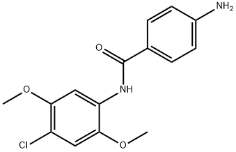 4-amino-N-(4-chloro-2,5-dimethoxyphenyl)benzamide Structure