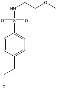 4-(2-CHLOROETHYL)-N-(2-METHOXYETHYL)-BENZENESULFONAMIDE Structure