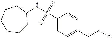 4-(2-CHLOROETHYL)-N-CYCLOHEPTYL-BENZENESULFONAMIDE 구조식 이미지