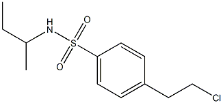 4-(2-CHLOROETHYL)-N-(1-METHYLPROPYL)-BENZENESULFONAMIDE Structure