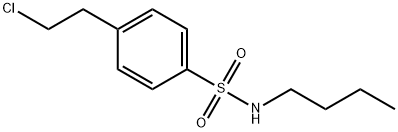 N-BUTYL-4-(2-CHLOROETHYL)-BENZENESULFONAMIDE 구조식 이미지