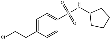 4-(2-CHLOROETHYL)-N-CYCLOPENTYL-BENZENESULFONAMIDE 구조식 이미지