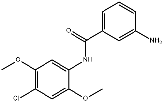 3-amino-N-(4-chloro-2,5-dimethoxyphenyl)benzamide 구조식 이미지