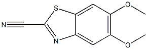 2-Benzothiazolecarbonitrile,5,6-dimethoxy-(9CI) 구조식 이미지