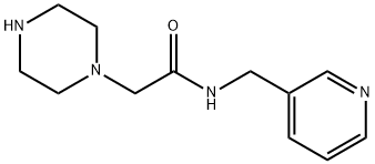 2-(piperazin-1-yl)-N-(pyridin-3-ylmethyl)acetamide 구조식 이미지