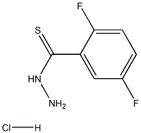 벤젠카르보티오산,2,5-디플루오로-,히드라지드,염산염(1:1) 구조식 이미지