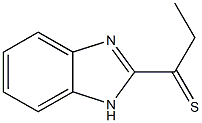 1-Propanethione,1-(2-benzimidazolyl)-(6CI) Structure