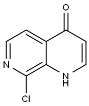 8-CHLORO-1H-1,7-NAPHTHYRIDIN-4-ONE Structure