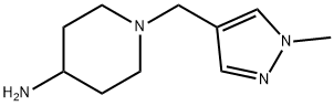 1-[(1-methyl-1H-pyrazol-4-yl)methyl]piperidin-4-amine Structure