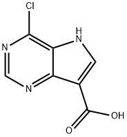 4-Chloro-5H-pyrrolo[3,2-d]pyriMidine-7-carboxylic acid Structure