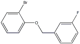 1-bromo-2-[(3-fluorophenyl)methoxy]benzene Structure