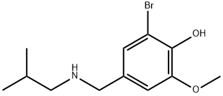 2-bromo-6-methoxy-4-{[(2-methylpropyl)amino]methyl}phenol Structure