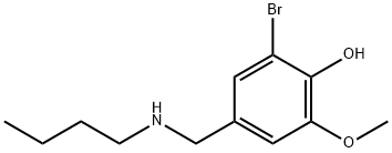 2-bromo-4-[(butylamino)methyl]-6-methoxyphenol 구조식 이미지