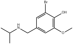 2-bromo-6-methoxy-4-[(propan-2-ylamino)methyl]phenol 구조식 이미지