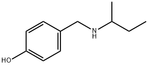 4-[(butan-2-ylamino)methyl]phenol Structure