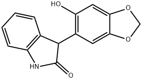 3-(6-Hydroxybenzo[d][1,3]dioxol-5-yl)indolin-2-one 구조식 이미지
