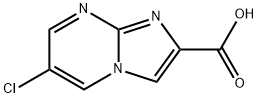 6-chloroimidazo[1,2-a]pyrimidine-2-carboxylic acid(SALTDATA: HCl H2O) Structure
