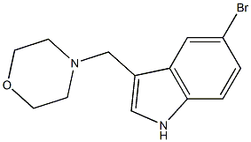 4-(5-Bromo-1H-indol-3-ylmethyl)morpholine Structure