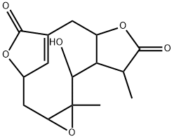 2,3,7,7a,10,10a,11,11a-Octahydro-11-hydroxy-10,11a-dimethyl-5H-3,6-methenofuro[3,2-g]oxireno[d]oxacycloundecin-5,9(1aH)-dione Structure