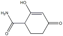 2-Cyclohexene-1-carboxamide,2-hydroxy-4-oxo-(6CI) 구조식 이미지
