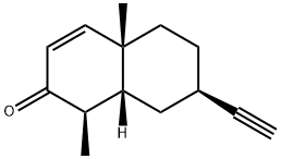 (1R,8aβ)-7β-Ethynyl-4a,5,6,7,8,8a-hexahydro-1,4aβ-dimethylnaphthalen-2(1H)-one Structure