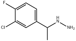 (1-(3-chloro-4-fluorophenyl)ethyl)hydrazine Structure