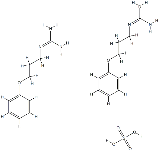 Guanidine,N-(3-phenoxypropyl)-, sulfate (2:1) Structure