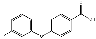 4-(3-fluorophenoxy)benzoic acid 구조식 이미지