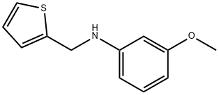 3-methoxy-N-(thiophen-2-ylmethyl)aniline 구조식 이미지