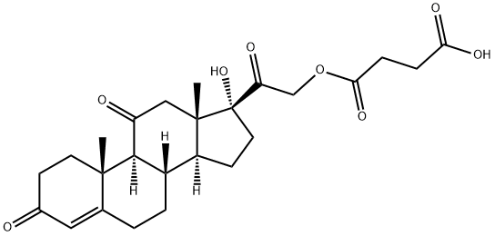 Cortisone 21-hemisuccinate Structure
