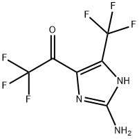 2-AMINO-5-TRIFLUOROMETHYL-4-TRIFLUOROACETYL-3H-IMIDAZOLE Structure