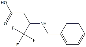 3-(benzylamino)-4,4,4-trifluorobutanoic acid 구조식 이미지