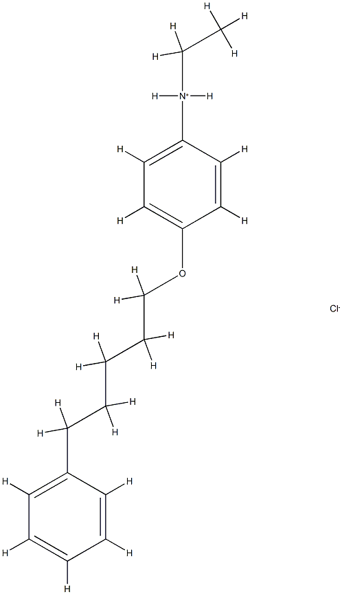 Benzenamine,N-ethyl-4-[(5-phenylpentyl)oxy]-, hydrochloride (1:1) Structure