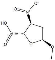 알파-D-에리스로-펜토푸라노시두론산,메틸2,3-디데옥시-3-니트로-(9CI) 구조식 이미지