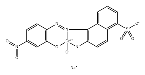 sodium [6-amino-5-[(2-hydroxy-4-nitrophenyl)azo]naphthalene-1-sulphonato(3-)]hydroxychromate(1-)  Structure