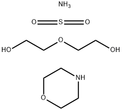 에탄올,2,2-옥시비스-,암모니아와의반응생성물,모르폴린유도체.잔류물,이산화황과의반응생성물 구조식 이미지