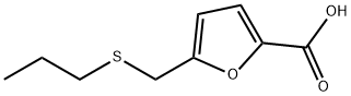 5-[(propylsulfanyl)methyl]furan-2-carboxylic acid Structure