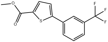 2-티오펜카르복실산,5-[3-(트리플루오로메틸)페닐]-,메틸에스테르 구조식 이미지
