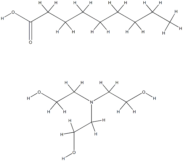 nonanoic acid, compound with 2,2',2''-nitrilotriethanol (1:1) 구조식 이미지