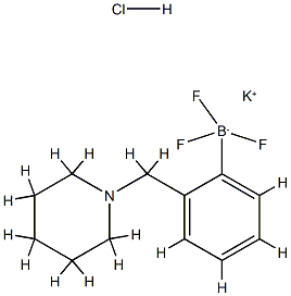 Potassium trifluoro(2-(piperidin-1-ylmethyl)phenyl)borate hydrochloride Structure