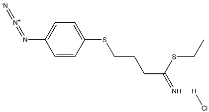 ethyl 4-azidophenyl-1,4-dithiobutyrimidate Structure